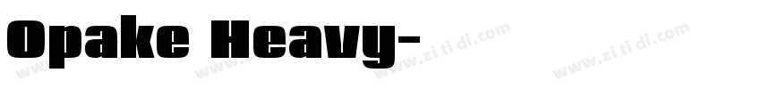 Opake Heavy字体转换